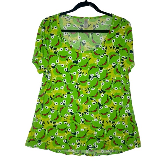 LuLaRoe Classic Tee Shirt Disney MUPPETS Kermit the Frog Size Large - Picture 1 of 5